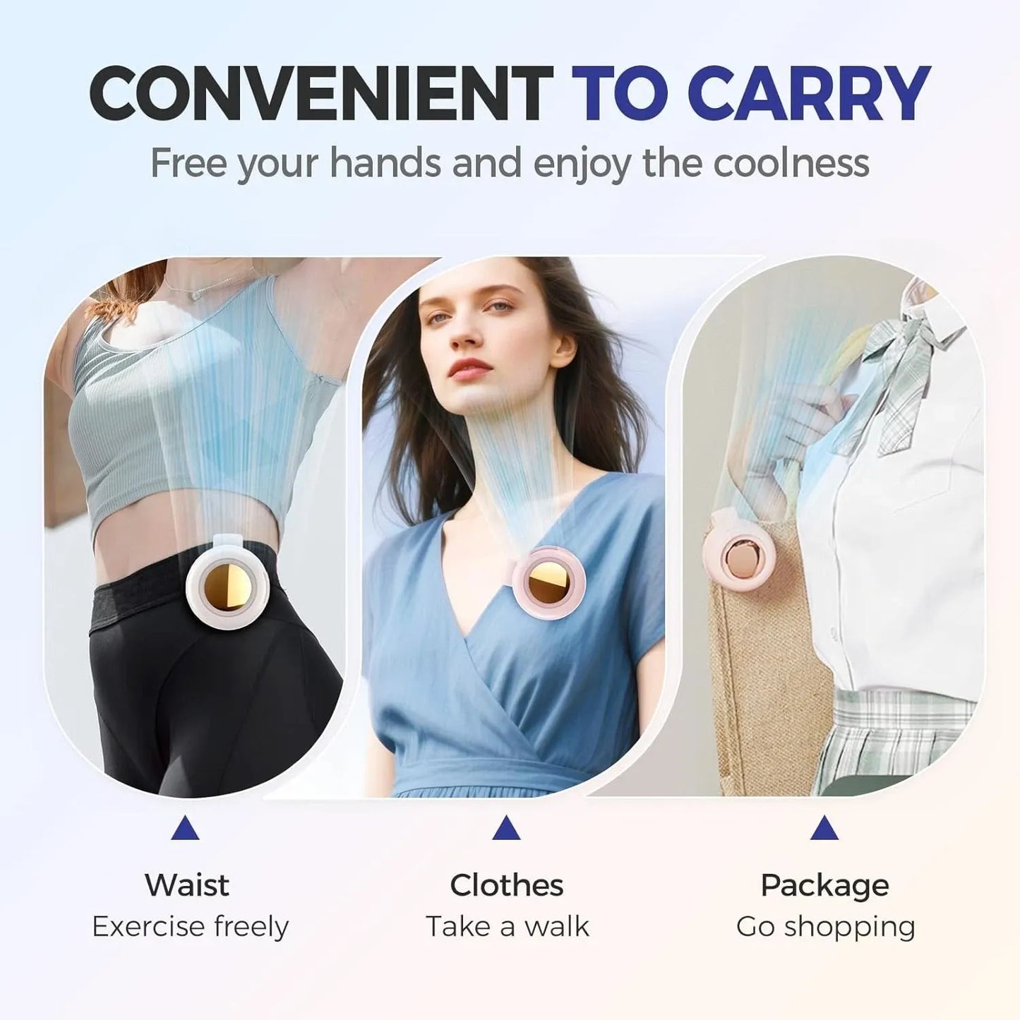 BreezeHalo™ Portable Neck Fan